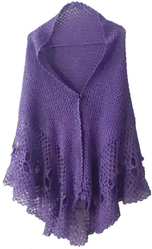 خرید و قیمت اشارپ دستبافت  بنفش از غرفه زیبا بافت محلی