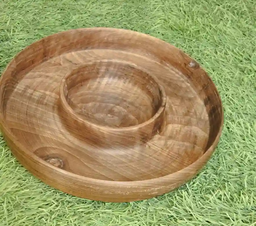 اردو خوری چوبی مدل گرد و شیک قابل شستشو