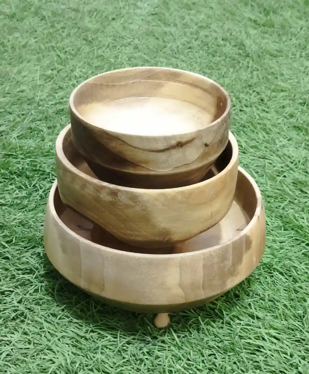 نیم ست پذیرایی پایه دار چوب گردو (قابل شستشو ) 3 تیکه