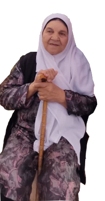 مامان طلعت که گلیم جریره توسط او بافته شد