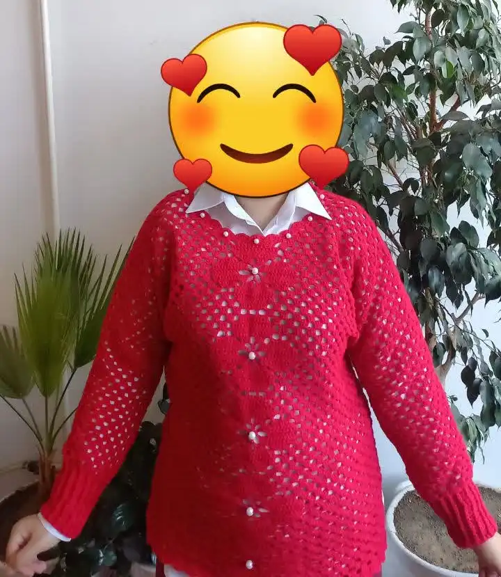 عکس لباس بافتنی دخترانه چهارفصل هنرجوی راضیه مظاهری فرد- چادگان