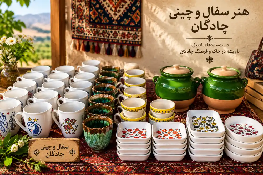 صنایع دستی سفال و سرامیک در چادگان(غرفه ای در میراث فرهنگی)